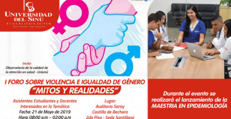 I FORO SOBRE VIOLENCIA E IGUALDAD DE GENERO MITOS Y REALIDADES I FORO SOBRE VIOLENCIA E IGUALDAD DE GENERO MITOS Y REALIDADES
